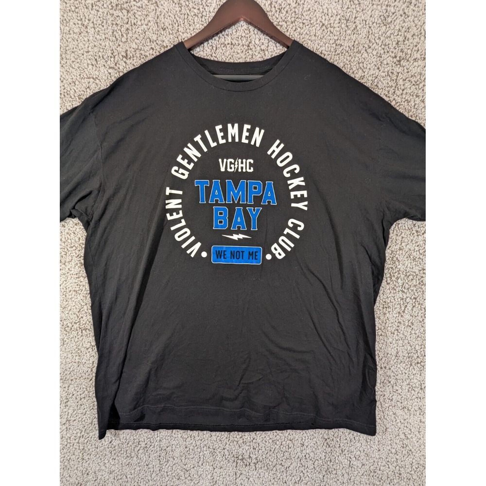Violent Gentlemen T Shirt Mens Size 3XL Black Short Sleeve Crew Neck Hockey‎